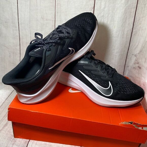 Nike Zoom Winflo 7 Running Shoes | Cj0302 | Black/White/Anthracite - Picture 1 of 10